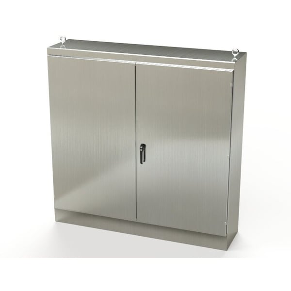 Saginaw Control & Engineering 3 Point Latch with Padlock/Keylock Handle Electrical Enclosures, 72 in H, 18 in D, 72 in W SCE-727218SSFSD - main